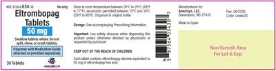 Eltrombopag 50 mg Label (Eltrombopag 50mg 30ct Label)